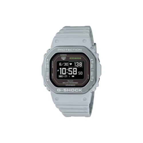CASIO 5600 Collection Солнечный Кварцевый механизм Смольный ремешок Часы Мужские Черный циферблат