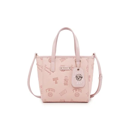 Teenie Weenie ПУ (полиуретан) Сумка через плечо Корзинка-сумка Стандартная Женская Вишневый цветок Розовый Кремовый Желтый