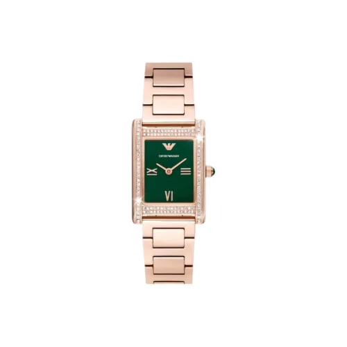 EMPORIO ARMANI Small Square Watch Collection Наручные часы Кварцевый механизм Ремешок из нержавеющей стали 22*32 мм