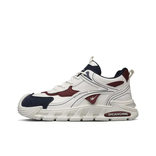 Binary амортизаторы Shock противоскользящие устойчивые к истиранию низкий топ кэжуал мужской бежевый красный