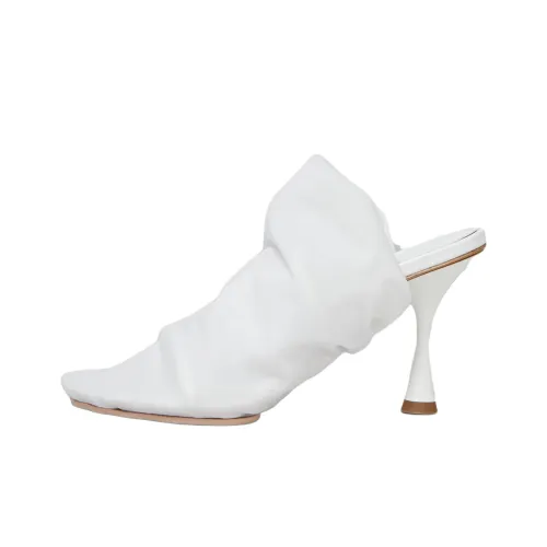 MARNI Домашние тапочки 8 см Женские Белые