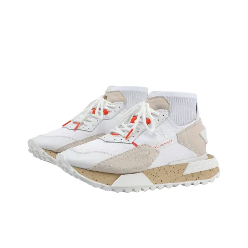 ELHANN.H Противоскользящий устойчивый к истиранию высокий топ повседневная обувь мужская белая