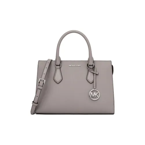 MICHAEL KORS Покрытый холст через плечо сумка средний размер женская жемчужно-серый