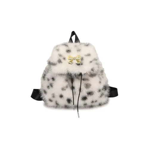 DALO Плюшевый Рюкзак Стандартный Женский Черный Белый Коричневый Розовый Хаки