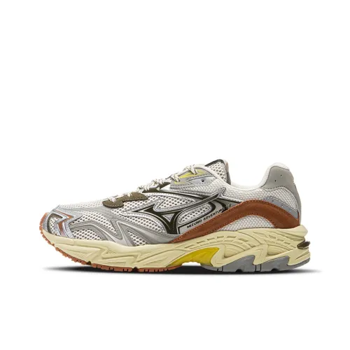 Mizuno ADVENTURE Collection Толстая подошва Низкий топ Серебряный Коричневый Унисекс