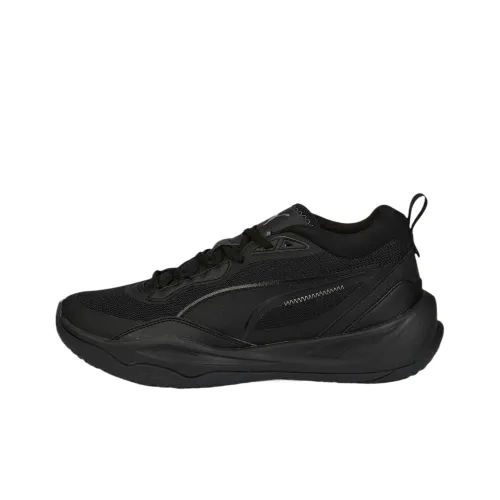 PUMA Износостойкий и Легкий Низкий Топ Беговые Кроссовки Унисекс Черный