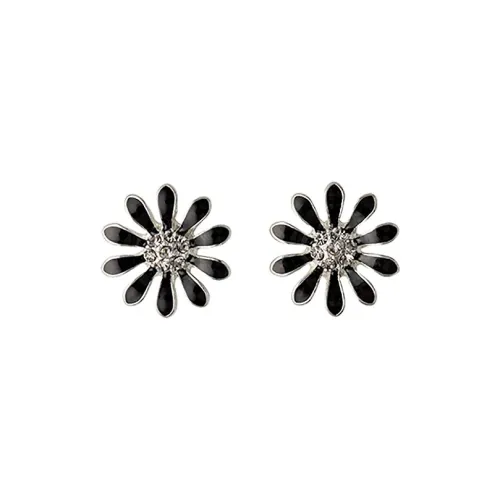 Pilgrim Brass Stud Серьги Унисекс Черный