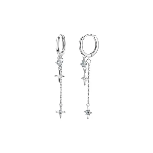 EAR PARTNER Серьги-гвоздики из серебра 925 пробы женские