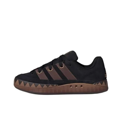 Adidas Adimatic Slip Resistant Abrasion Resistant Low Топ Скейтборд Кроссовки Unisex Черный Коричневый