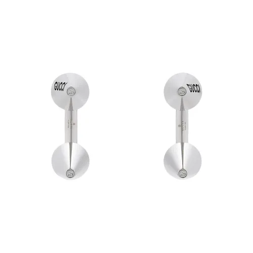 GUCCI Металлические серьги, серебряные, женские
