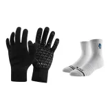 Чёрный + Ace Белый Носки до бедра