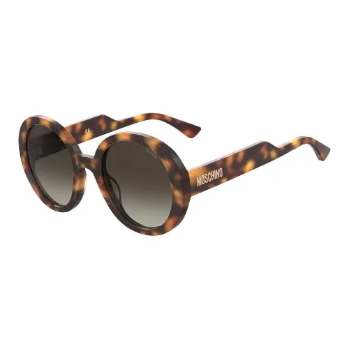 MOSCHINO Ацетат Круглые Солнцезащитные очки Женские Черепаховый