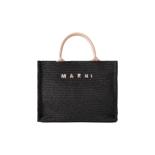 MARNI Рафия Тоут Сумка Сумка для покупок Женская Черная