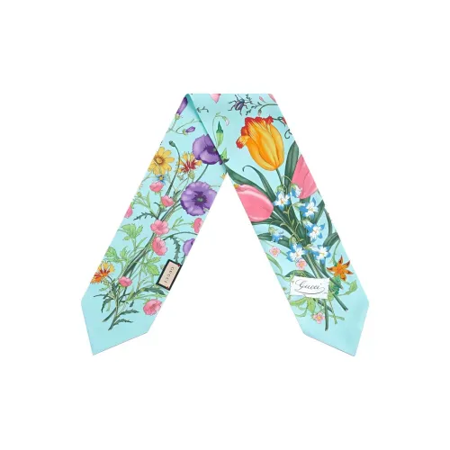 GUCCI Flora Шелковые Галстуки Многоцветные Женские