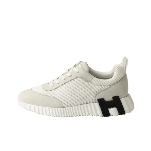 HERMES Bouncing Low Топ Повседневная обувь Женская Белая