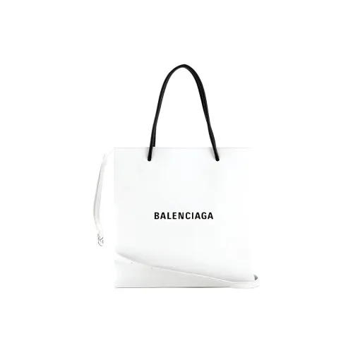 Balenciaga Сумка Tote из коровьей кожи Сумка для покупок Унисекс Белый