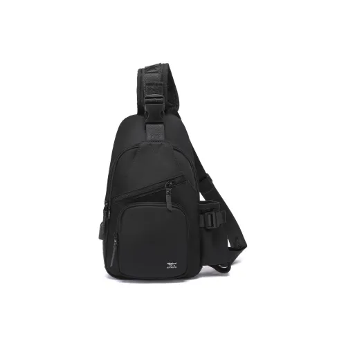 SEPTWOLVES Ткань Sling Сумка Средний Мужской Черный Серый