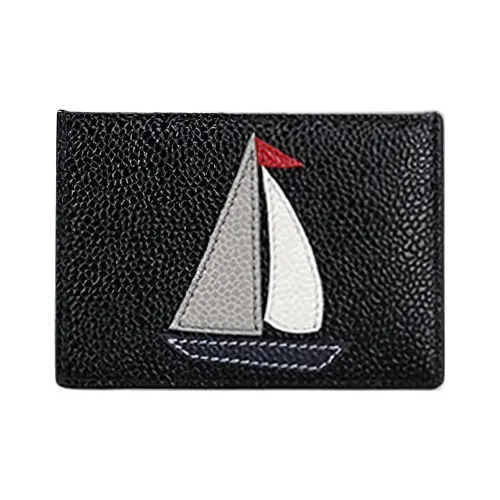 THOM BROWNE· Мужской держатель для карт из коровьей кожи черный