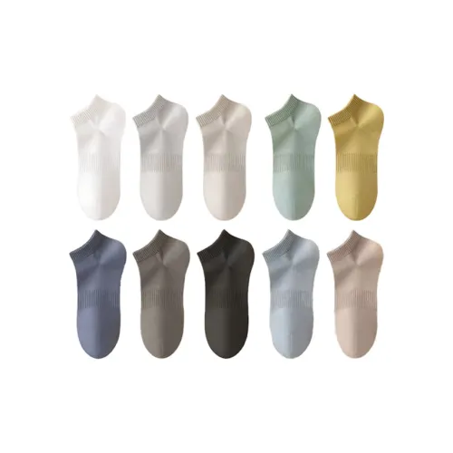 Fiton Ton Низкие носки Мужские Сумка для покупок 10 пар Смешанные цвета