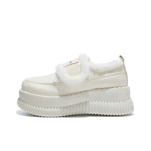 Свадебная эксклюзивная обувь Maid платформа ворсистый повседневный толстый хлопок женская