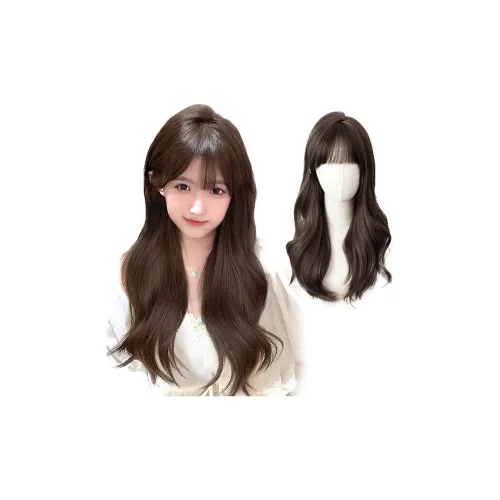 YUNQING Большая волна Перук для кудрявых волос Набор Черный чай Коричневый Холодный коричневый