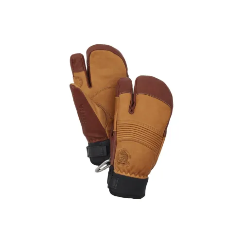 HESTRA Полиэстер Коровья кожа Пена Спортивные перчатки Унисекс Коричневый