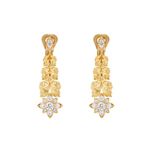 GUCCI Flora Серьги Золотые Женские