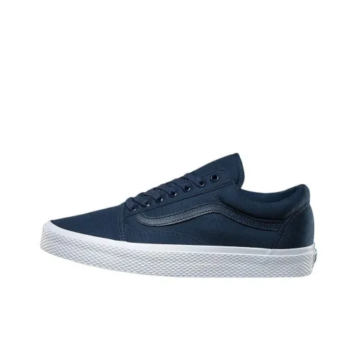 Vans Old Skool Collection Износостойкий и Легкий Низкий Топ Скейтборд Кроссовки Unisex Синий Белый