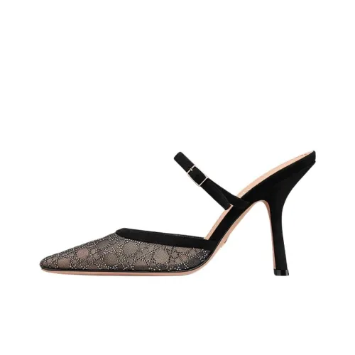 DIOR Capture Домашние тапочки 10 см Женские Черный