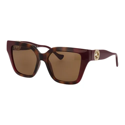 GUCCI Солнцезащитные очки Коричневый Женские