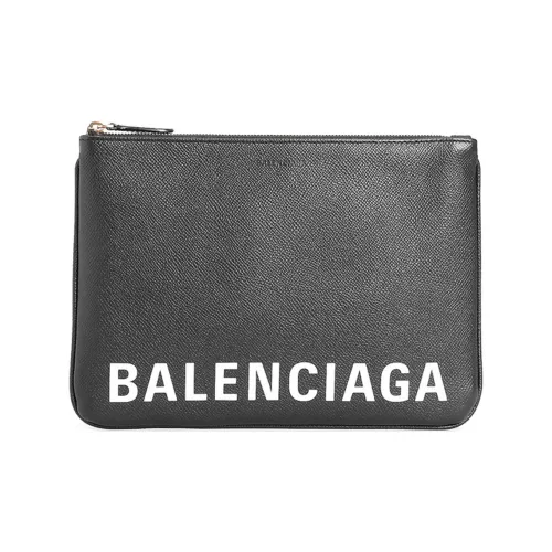Balenciaga Клатч из коровьей кожи женский черный