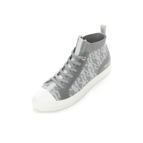 RARE High Топ Скейтборд Кроссовки Мужские Серые