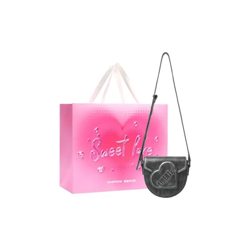 ONE TIME Синтетическая кожа Dirty Sweetheart Сумка Сумка через плечо Сумка на плечо Женская серебряная Черная