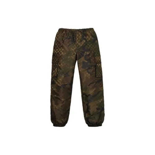 LOUIS VUITTON Вязаные тренировочные брюки мужские коричневые