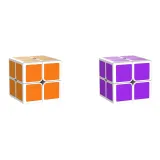 Кубик Рубика второго порядка P-MOTIVE [Фиолетовый + Оранжевый] 2 шт