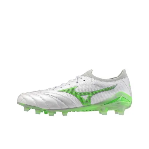 Mizuno Morelia Neo 4 Футбольные бутсы Низкие Топ Белый/Зеленый Унисекс