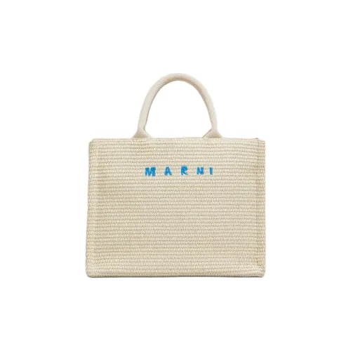 Marni cotton Тоут Сумка Сумка для покупок Сумка через плечо Сумка Маленькая Женская Белая