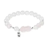 Розовый кристалл браслет с китайскими благословенными животными