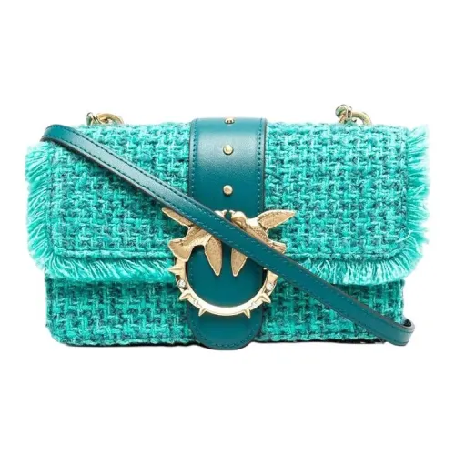 PINKO Ткань Swallow Сумка Сумка через плечо Женская Зеленая