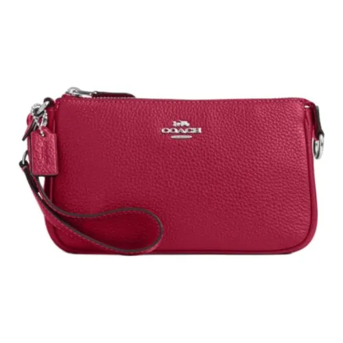 COACH Nolita Личий зернистый текстурная кожа Сумка через плечо Маленькая Женская Ярко-фиолетовая