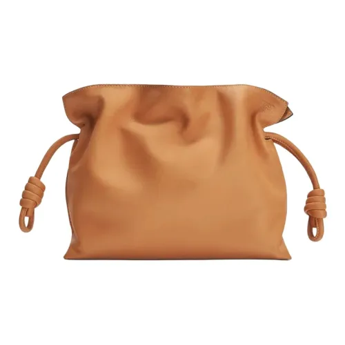 LOEWE Flamenco Nappa Телячья кожа Ручная сумка через плечо Женская Карамель
