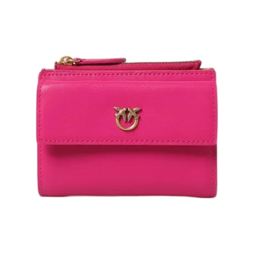 PINKO Кошелек из коровьей кожи женский фуксия
