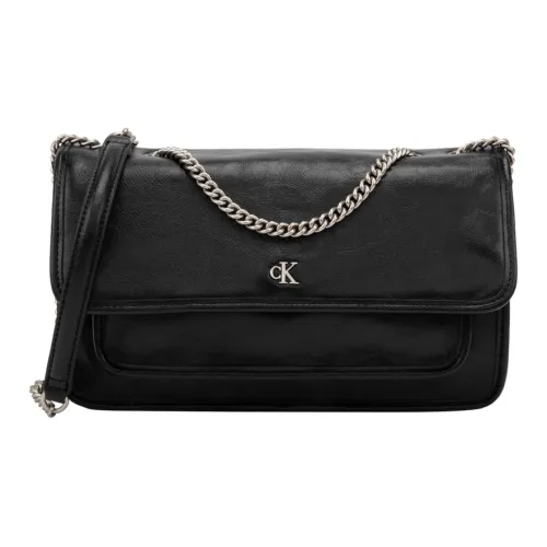 CALVIN KLEIN Синтетический материал Сумка через плечо Средняя Женская Космический черный