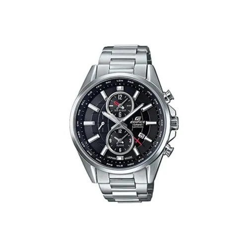 CASIO Кварцевый механизм нержавеющая сталь ремешок мужские часы черный циферблат