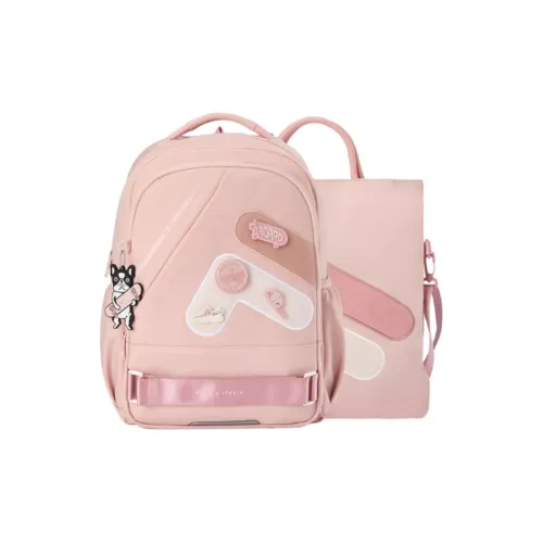 FILA Nylon Backpack Combo Set Women's Smoke Pink