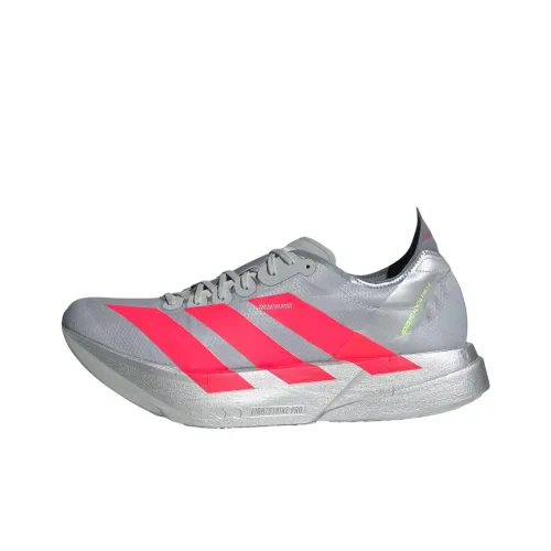 Adidas Adizero Adios Pro 4 Беговые кроссовки Низкий топ Металлический серебристый Мужской
