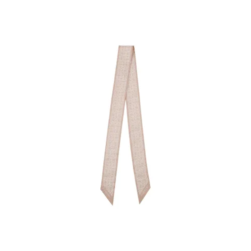 GIVENCHY Шелковые шарфы Женские Бежевый