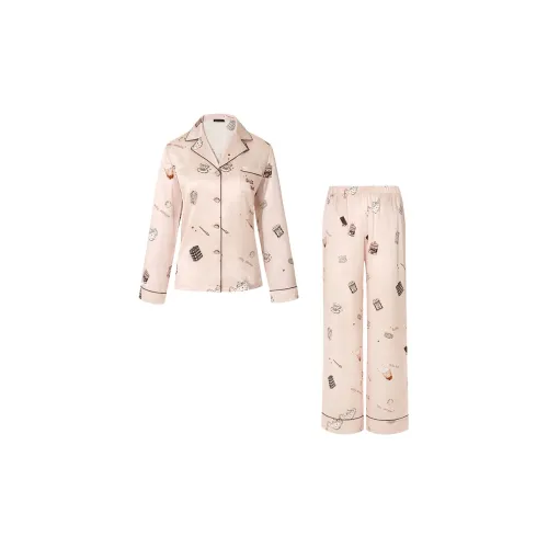 SILKY MIRACLE Пижамный комплект Женские Milk Tea