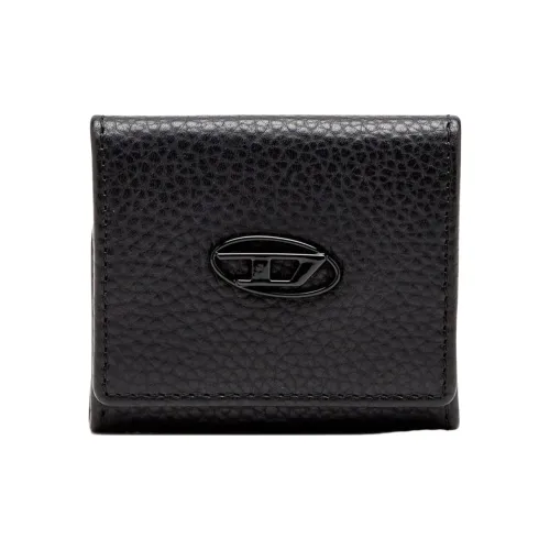 DIESEL Кошелек из коровьей кожи мужской черный