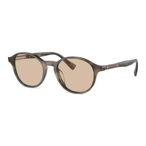 BRUNELLO CUCINELLI Ацетат OVAL SUNGLASSES Мужской Коричневый